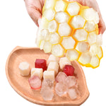 2 pezzi 37 griglie cubetti di ghiaccio a nido d'ape creatore di gelato forma stampo fai da te stampi per ghiaccioli yogurt contenitore per il ghiaccio frigorifero dolcetti congelatore