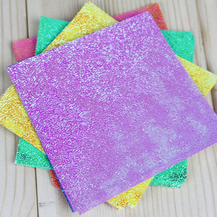3 pezzi quadrati di carta pieghevole flash su un solo lato, decorazione artigianale per scrapbooking fai da te fatta a mano per bambini, 7 x 14cm (50sheets), 10 x 10cm (50sheets), 15 x 15cm (50sheets)