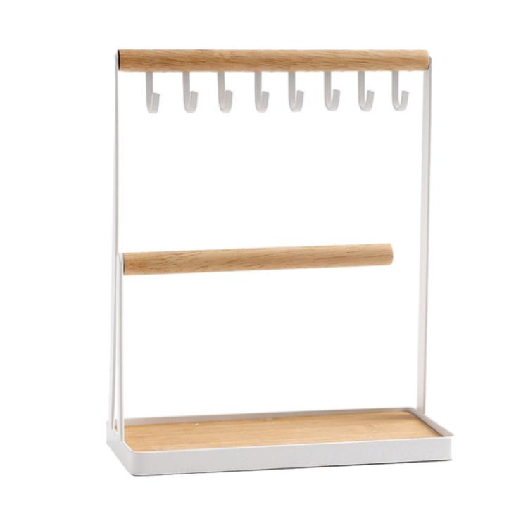 Portagioielli con gancio Portagioielli per cellulare Portagioielli per desktop Espositore a due strati, Jewelry Rack