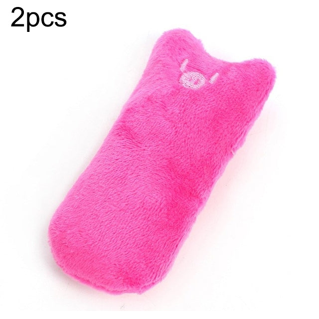 2 pezzi digrignamento dei denti erba gatta giocattoli divertente peluche interattivo gatto giocattolo pet gattino giocattolo da masticare artigli morso al pollice gatto menta per gatti