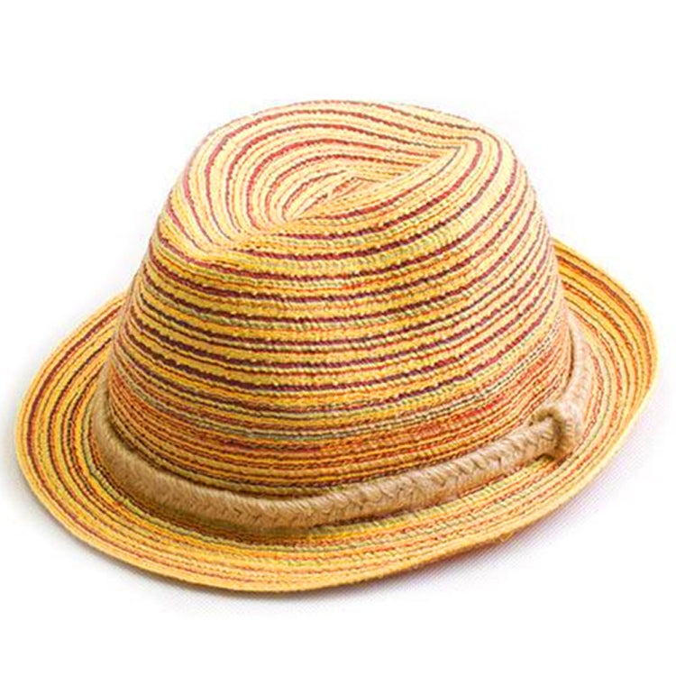Cappello di paglia pieghevole a strisce colorate Topee Bohemia Cap, Bohemia