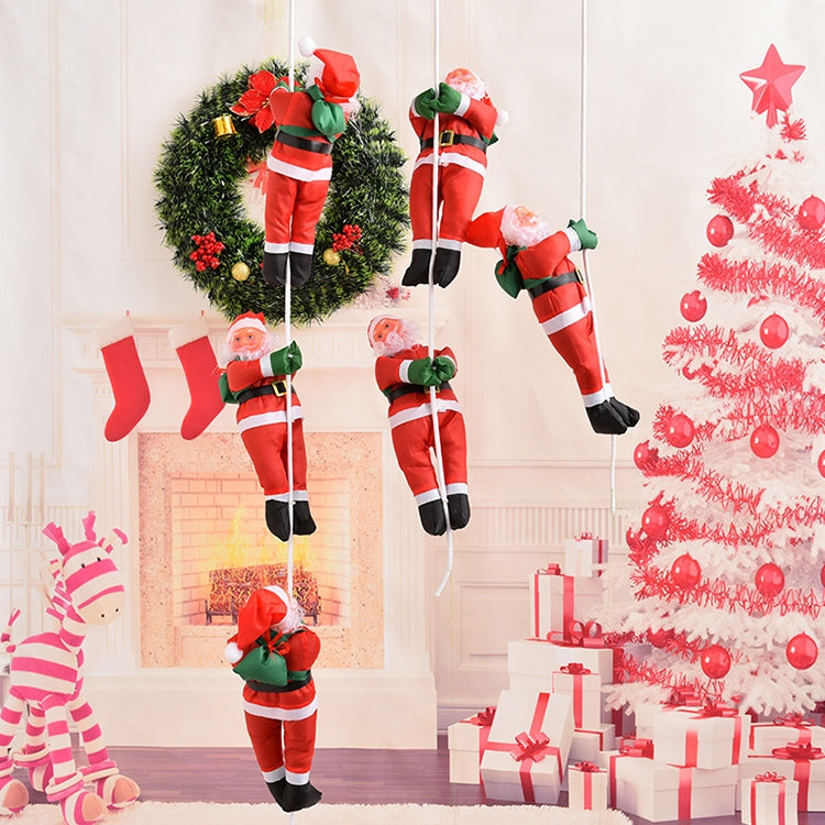 3 pezzi di scala con ciondolo natalizio, albero di bambole di Babbo Natale, ornamenti di Capodanno