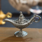Lampada magica di Aladino Artigianato in metallo Lampada dei desideri Aromaterapia Regalo di decorazione creativa per la casa