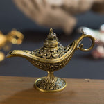 Lampada magica di Aladino Artigianato in metallo Lampada dei desideri Aromaterapia Regalo di decorazione creativa per la casa