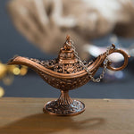 Lampada magica di Aladino Artigianato in metallo Lampada dei desideri Aromaterapia Regalo di decorazione creativa per la casa