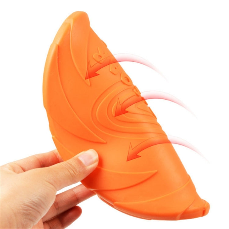 Giocattoli per animali domestici Dischi volanti per cani di grandi dimensioni Giocattolo per cuccioli di addestramento in gomma Fetch Flying Disc Frisbee, 15x15x2cm, 18x18x3cm