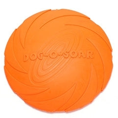 Giocattoli per animali domestici Dischi volanti per cani di grandi dimensioni Giocattolo per cuccioli di addestramento in gomma Fetch Flying Disc Frisbee, 15x15x2cm, 18x18x3cm