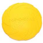 Giocattoli per animali domestici Dischi volanti per cani di grandi dimensioni Giocattolo per cuccioli di addestramento in gomma Fetch Flying Disc Frisbee, 15x15x2cm, 18x18x3cm