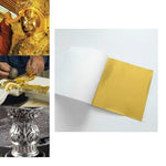 Adesivo decorativo per hotel in foglia oro imitazione da 100 pezzi 9x9 cm