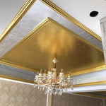 Adesivo decorativo per hotel in foglia oro imitazione da 100 pezzi 9x9 cm