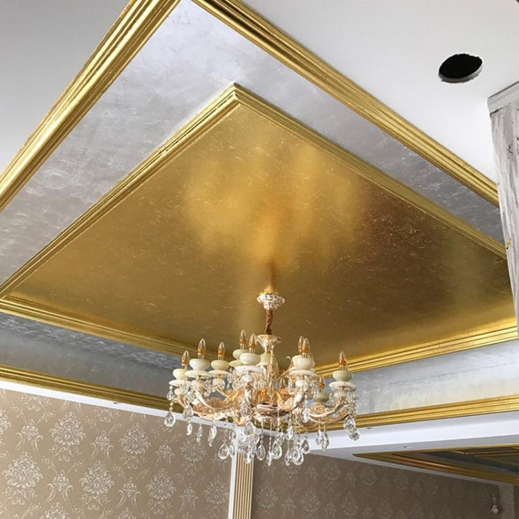 Adesivo decorativo per hotel in foglia oro imitazione da 100 pezzi 9x9 cm