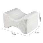 Cuscino ortopedico con zeppa per ginocchio in memory foam per dormire, sciatica, sollievo dal dolore alle articolazioni dell'anca, contorno, coscia, gamba, cuscino di supporto, White, Grey grid, Navy Blue grid, White+bandage, Grey grid+bandage         ...