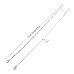 2 set di braccialetti a catena a maglia affilata minimalista piccolo amore da donna