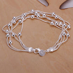 Bracciale moda gioielli placcato argento 925