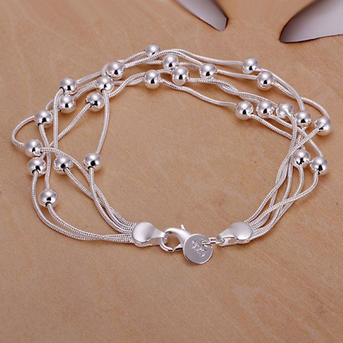Bracciale moda gioielli placcato argento 925