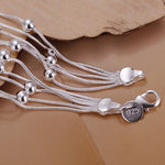 Bracciale moda gioielli placcato argento 925