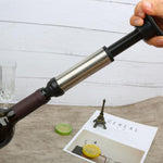 Tappo per vino in acciaio inox con pompa vuoto e 2 tappi
