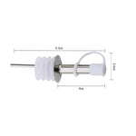Tappo per bottiglia in vetro da 5 pezzi. Tappo per olio in acciaio inossidabile. Tappo in silicone, White Hat Straight Mouth, White Hat Automatic Cap, Black Hat Straight Mouth, Black Hat Automatic Cap