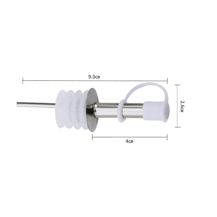 Tappo per bottiglia in vetro da 5 pezzi. Tappo per olio in acciaio inossidabile. Tappo in silicone, White Hat Straight Mouth, White Hat Automatic Cap, Black Hat Straight Mouth, Black Hat Automatic Cap
