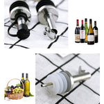 Tappo per bottiglia in vetro da 5 pezzi. Tappo per olio in acciaio inossidabile. Tappo in silicone, White Hat Straight Mouth, White Hat Automatic Cap, Black Hat Straight Mouth, Black Hat Automatic Cap