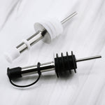 Tappo per bottiglia in vetro da 5 pezzi. Tappo per olio in acciaio inossidabile. Tappo in silicone, White Hat Straight Mouth, White Hat Automatic Cap, Black Hat Straight Mouth, Black Hat Automatic Cap