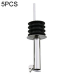 Tappo per bottiglia in vetro da 5 pezzi. Tappo per olio in acciaio inossidabile. Tappo in silicone, White Hat Straight Mouth, White Hat Automatic Cap, Black Hat Straight Mouth, Black Hat Automatic Cap