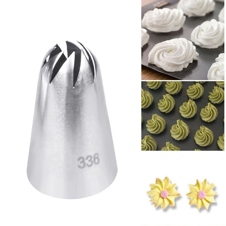 5 pezzi di grandi dimensioni glassa tubazioni forma ugello torta decorazione crema testa prodotti da forno punte per pasticceria strumento di decorazione in acciaio inossidabile Bakeware, 5 PCS Icing Piping