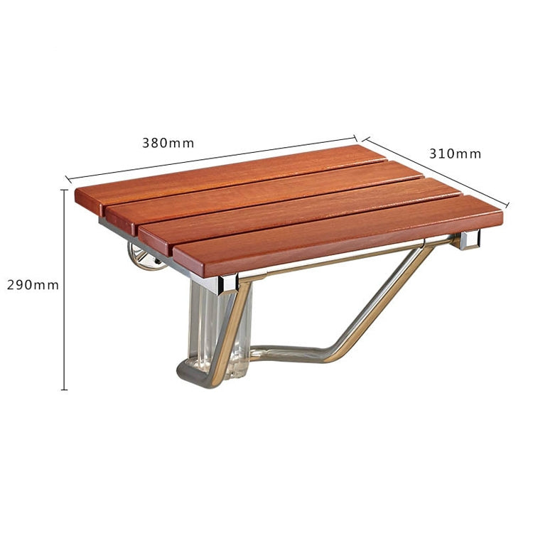 Sedia da doccia relax pieghevole a parete in legno massello, F Fype Folding Solid Chair