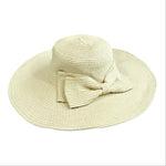 Cappello da viaggio estivo da ragazza, a tesa larga, floscio, estivo, da spiaggia, sportivo, in paglia
