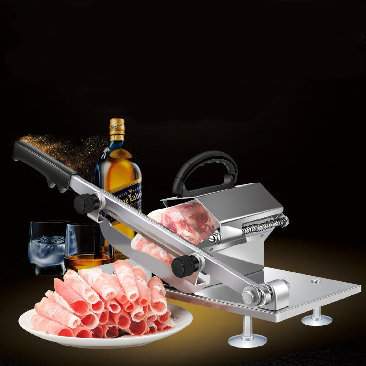 Affettatrice per carne, affettatrice per carne, spessore manuale regolabile, lega di acciaio inossidabile per uso domestico, Meat Slicing Machine