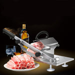 Affettatrice per carne, affettatrice per carne, spessore manuale regolabile, lega di acciaio inossidabile per uso domestico, Meat Slicing Machine