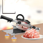 Affettatrice per carne, affettatrice per carne, spessore manuale regolabile, lega di acciaio inossidabile per uso domestico, Meat Slicing Machine