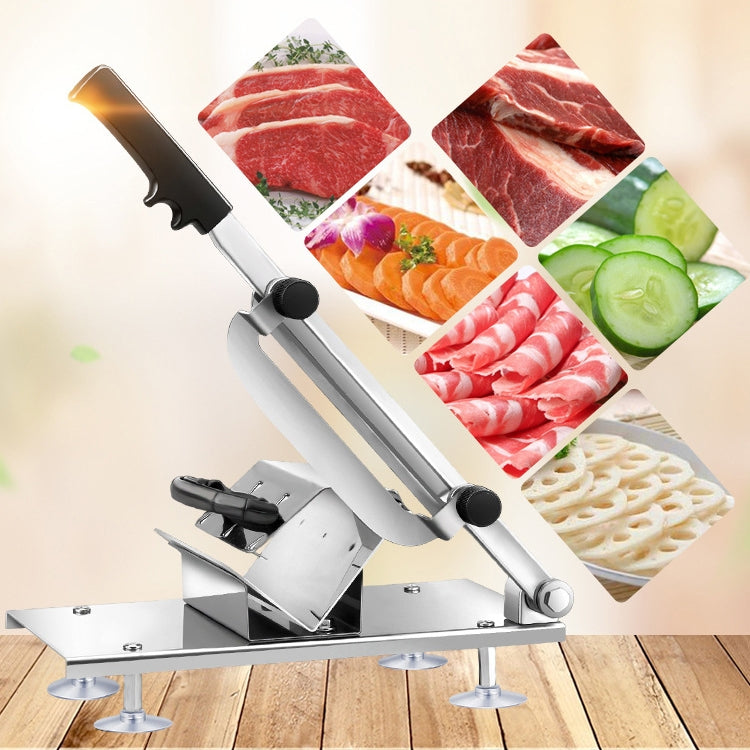 Affettatrice per carne, affettatrice per carne, spessore manuale regolabile, lega di acciaio inossidabile per uso domestico, Meat Slicing Machine
