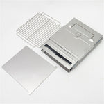 Fornello per barbecue pieghevole portatile in acciaio inossidabile Griglia per barbecue a carbone Stufa a legna da campeggio all'aperto, 21x21x27cm
