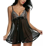 3 pezzi di camicia da notte sottopancia in rete con prospettiva sexy, S, M, L, XL