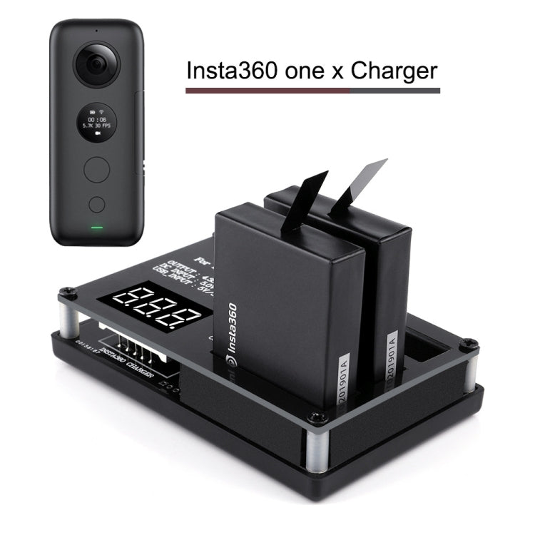 Caricabatterie Micro USB 3 pezzi per fotocamera panoramica Insta360 ONE X