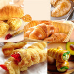 Stampi per rotoli di cono da 5 pezzi Stampo per torta con ugello a spirale in acciaio inossidabile per croissant, crema pasticciera, corno