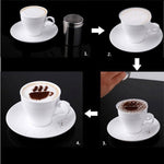 32 pz caffè stencil filtro macchina per il caffè cappuccino modelli di stampi spargi fiori pad spray arte strumenti di cottura, 32 PCS