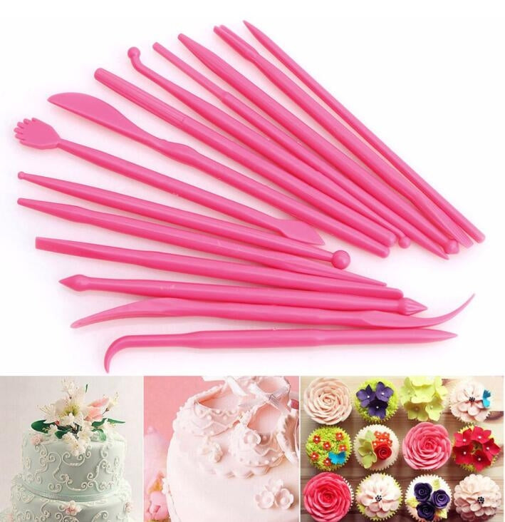 Penna per incisione su torta, mini strumenti per incisione per fondente da 28 pezzi, 28 PCS Yellow, 28 PCS Rose Red, 28 PCS Pink