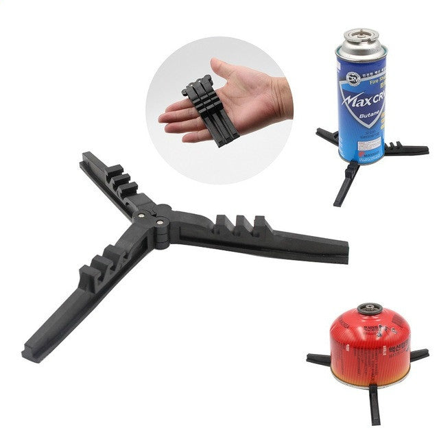Fornello da esterno Serbatoio del gas piatto Base lunga del serbatoio del gas Staffa a tre gambe Staffa pieghevole per bombola del gas, Gas Cylinder Bracket