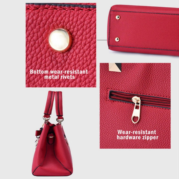 Borsa a tracolla dolce con fiocco in fiore di prugna di lusso da donna