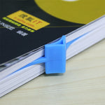 Set 8 segnalibri anello per dito in plastica blu