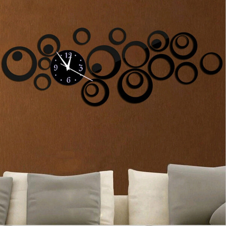 Orologio da parete 3D tridimensionale acrilico moda adesivi murali specchio orologio orologio decorativo combinato cerchio fai da te