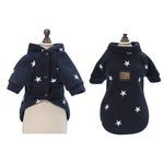 Maglione caldo per cani con motivo a stella autunno inverno