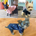 Maglione caldo per cani con motivo a stella autunno inverno