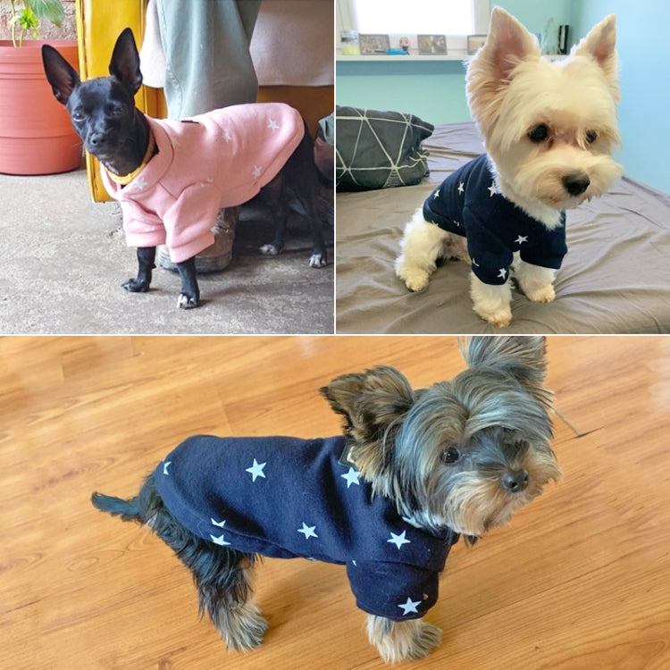 Maglione caldo per cani con motivo a stella autunno inverno
