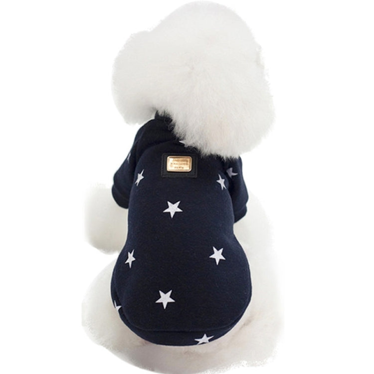 Maglione caldo per cani con motivo a stella autunno inverno