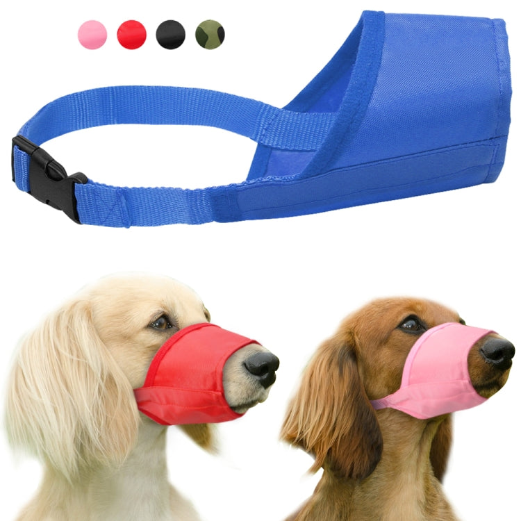 Fornitore di animali domestici Museruola per cani In nylon traspirante Confortevole maglia morbida Maschera per bocca regolabile per animali domestici Previene il morso, 12cm, 14cm, 16cm, 18cm, 20cm, 22cm, 24cm