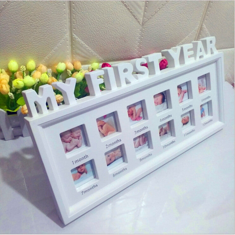 Espositore per foto in crescita con cornice commemorativa per bambini, decorazione creativa per la casa fai da te