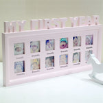 Espositore per foto in crescita con cornice commemorativa per bambini, decorazione creativa per la casa fai da te